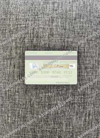 Solomon Islands BSP Bank visa debit card photolook back